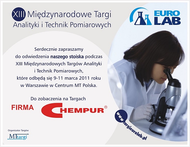 Firma Chempur zaprasza na targi EuroLab